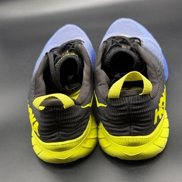 Hoka One One Mach 3 Mens Running Shoes Blue Yellow 1106479 ABEP Size 10.5 - Picture 6 of 7